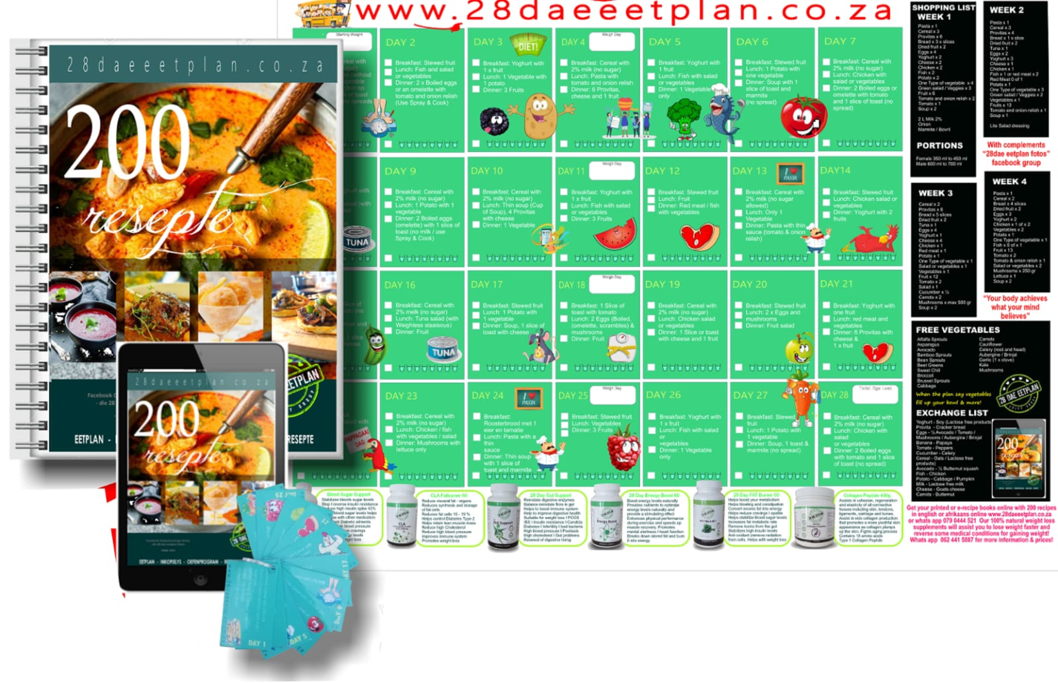 28 Dae Eetplan – Losing weight has never been easier… 3 Meals per day ...